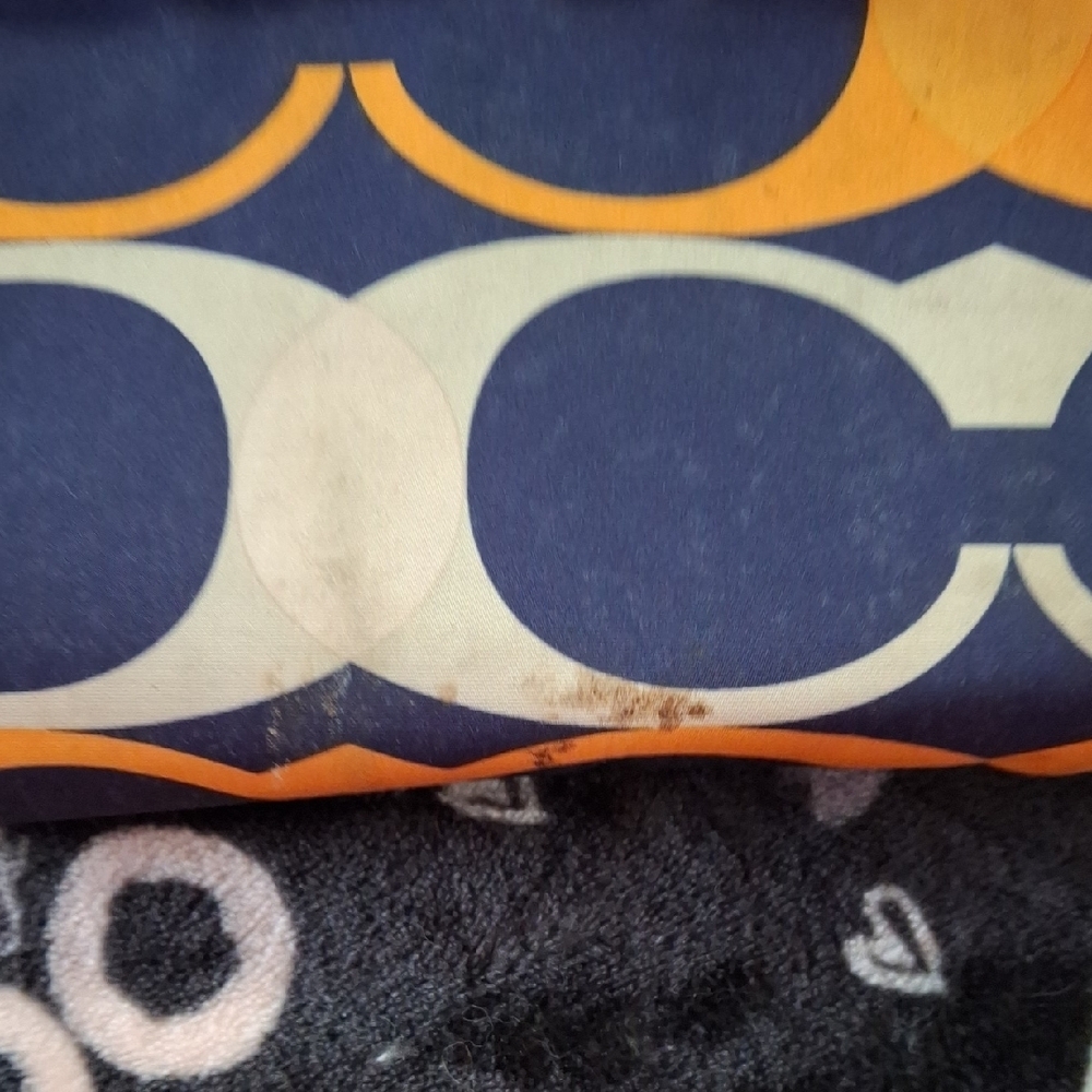 Coach Blue and Orange Patterned Backpack - Picture 3 of 7